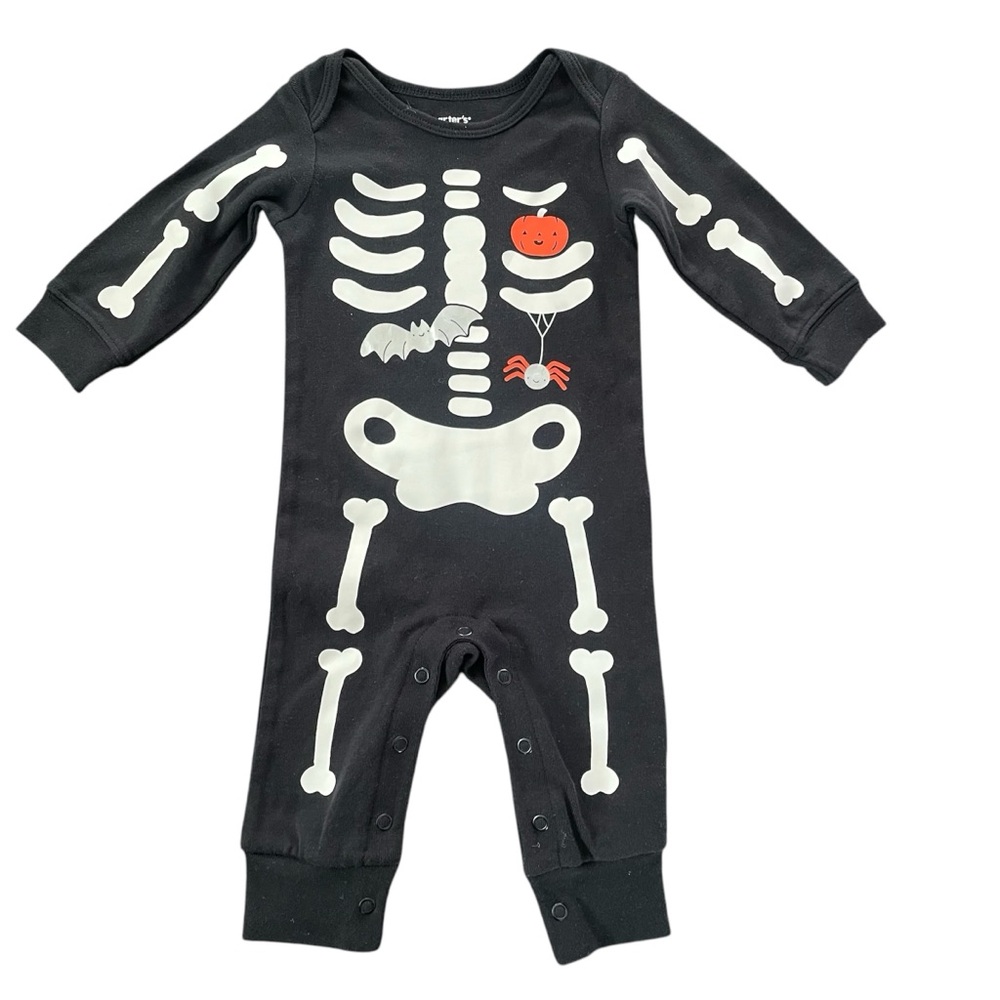 Carter's Baby Halloween Skeleton Jumpsuit One Piece 6 Months